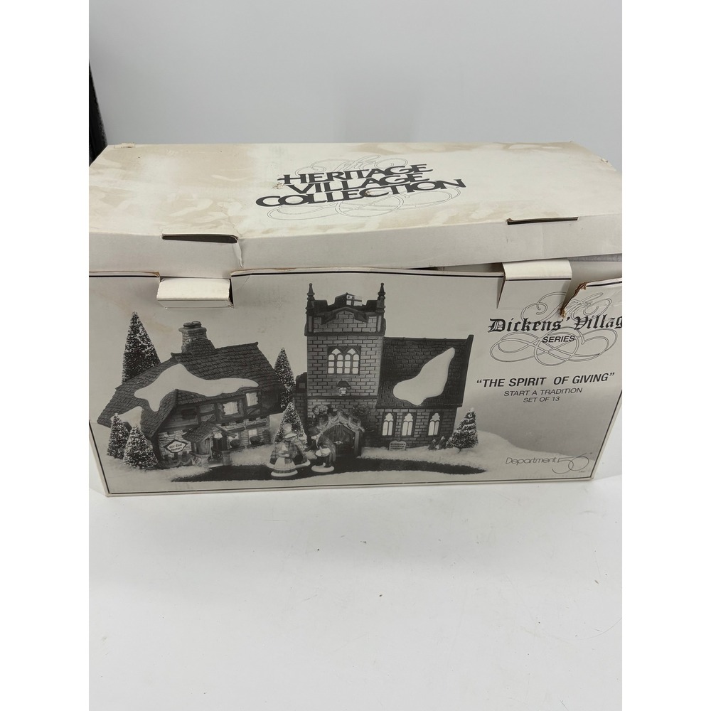 Department 56 Dickens Village Spirit of Giving Set of 13 Heritage Village Multi